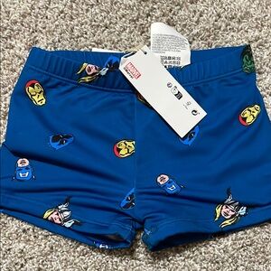 Zara Marvel Kids Blue Swim Shorts